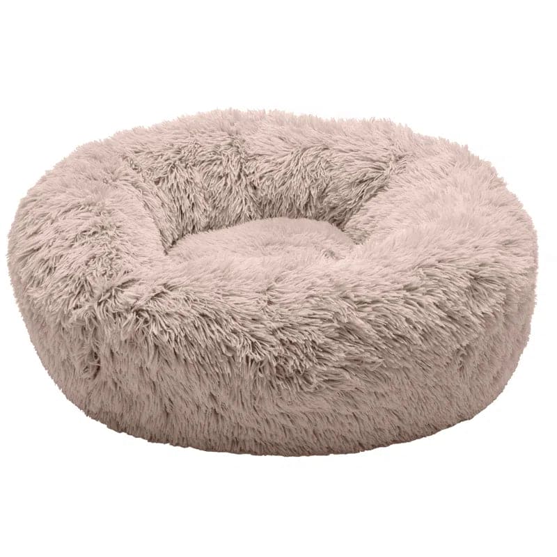Calming Cuddler Long Fur Donut Bed