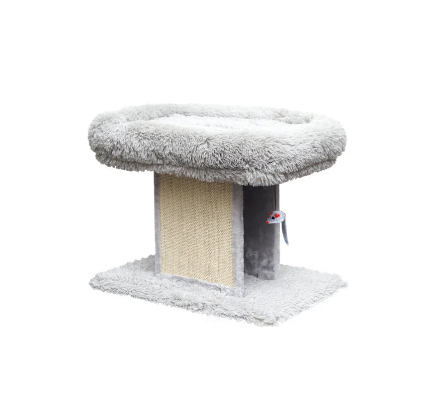 18.5&quot; Cat Tree with Scratching Post and Mouse Toy