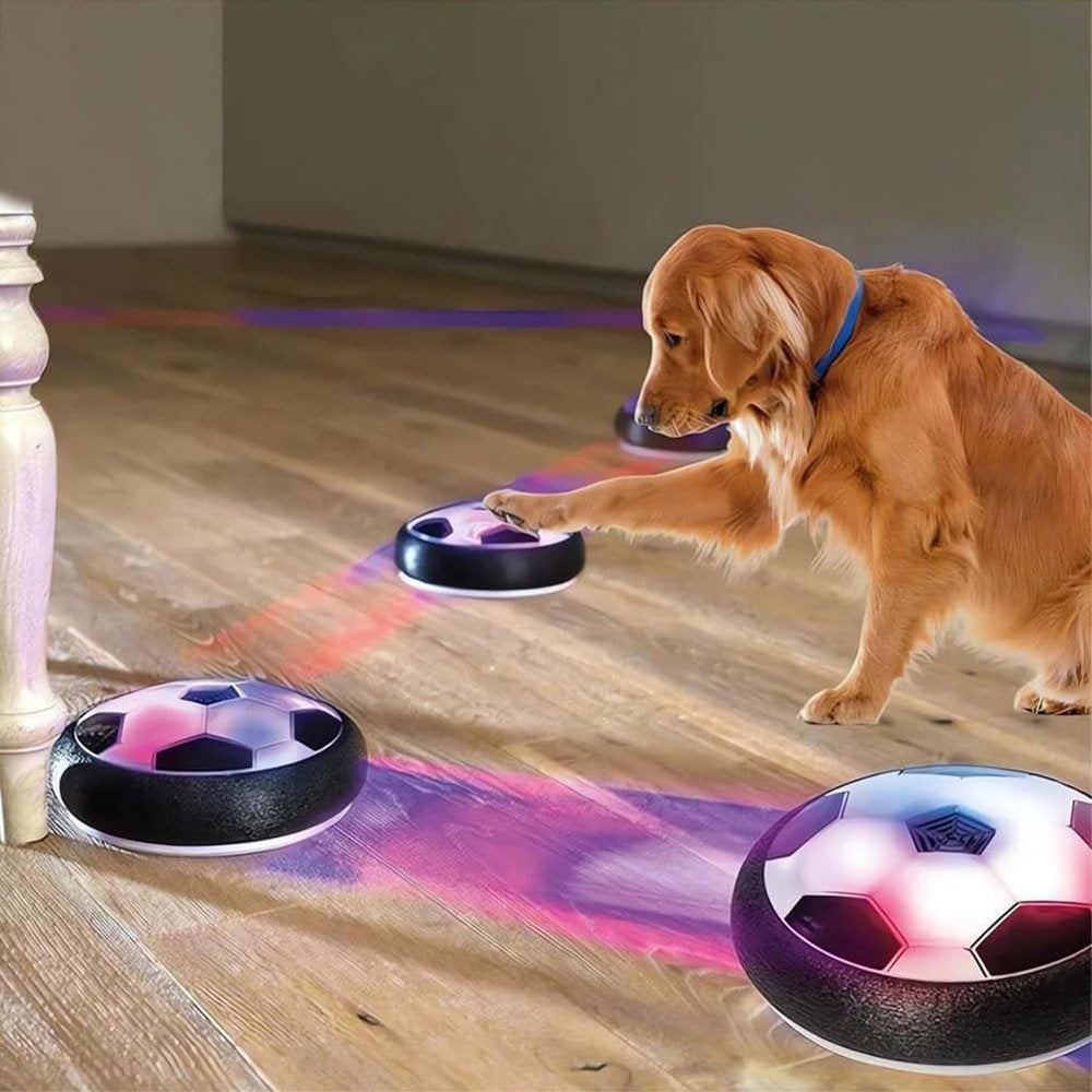 2023 New Active Gliding Disc, with Cool Lighting Effects, Active Gliding Disc Dog Toy, Motion Activated Automatic Active Gliding Disc Toy, Interactive Gliding Disc Dog Toy (1Pc LED Light)