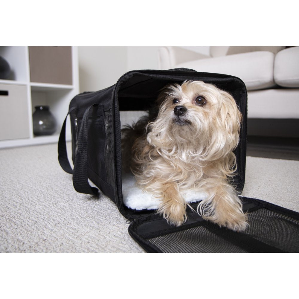 Easy Explorer Medium Guaranteed On-Board Travel Pet Carrier, Black, 16 Lb Limit